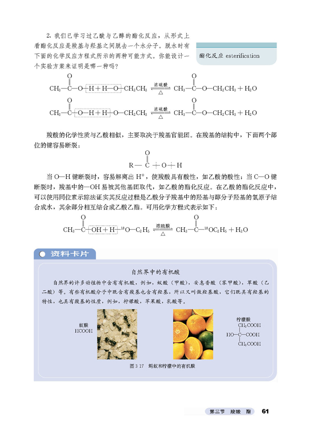 乙酸与乙醇的酯化反应