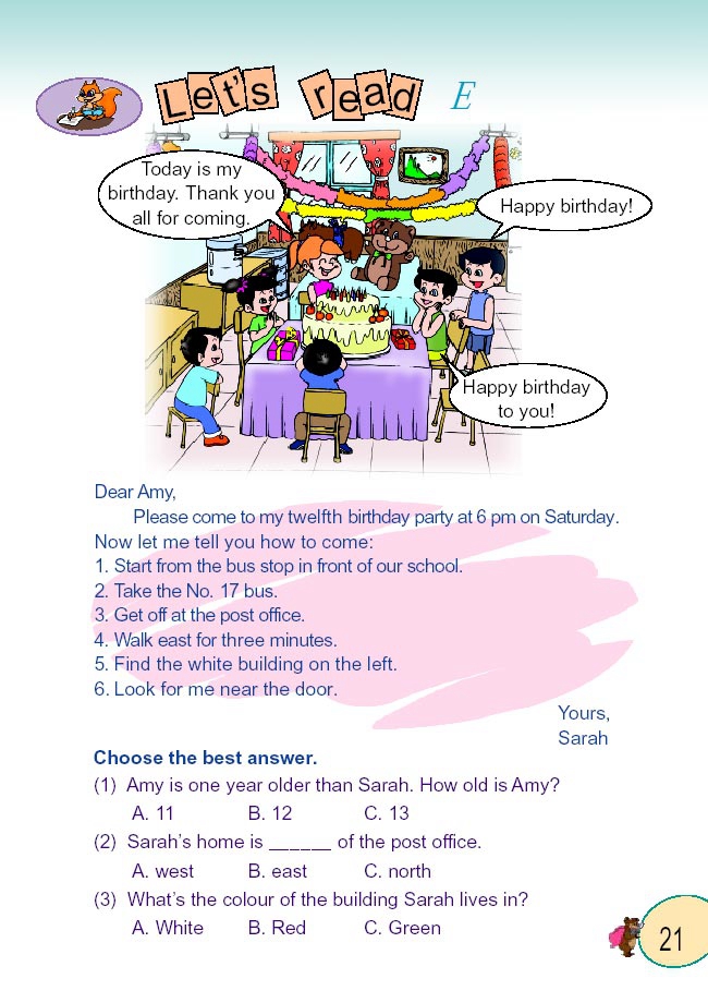 人教版小学六年级英语上册Unit 2  Wa…第6页