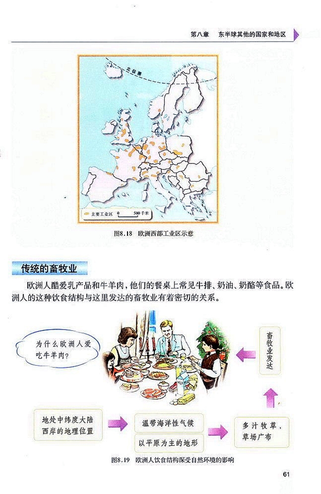 人教版初中地理初一地理下册欧洲西部第4页