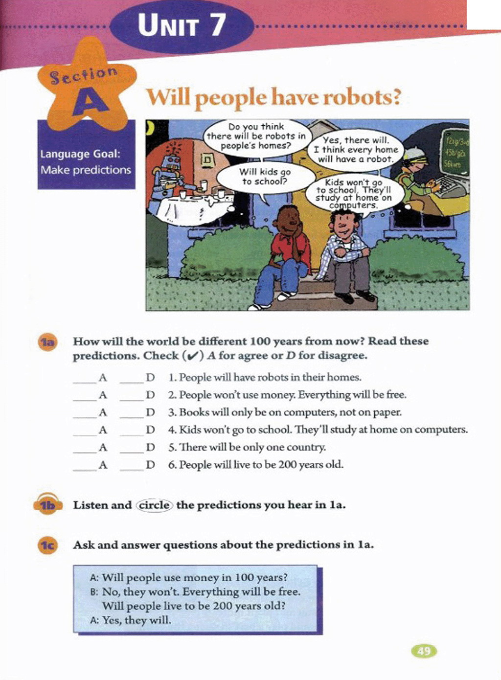 部编版八年级英语上册Unit 7 Will people have robots?第0页