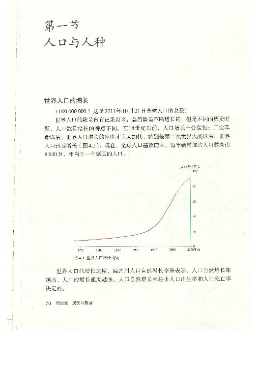 2012部编版七年级地理上册第一节 人口与人种第0页