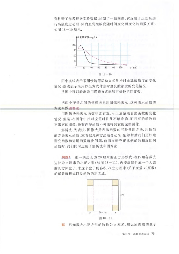 沪教版初中数学初二数学上册函数的表示法第1页
