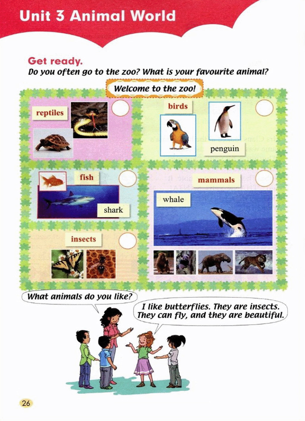 部编版六年级英语上册Unit 3 Animal world第0页
