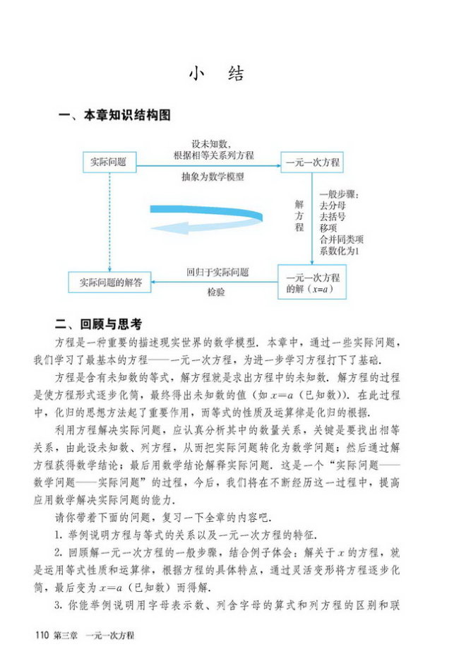 部编版七年级数学上册小结第0页