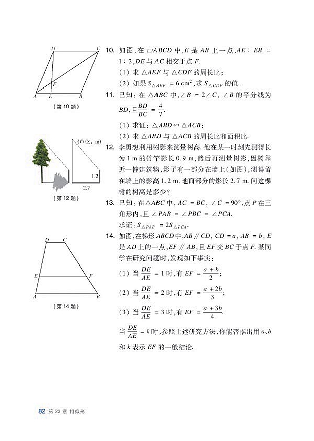 沪科版初中数学初三数学上册相似三角形的性质第4页