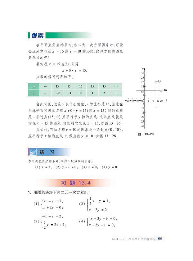 沪科版初中数学初二数学上册二元一次方程组的图像解法第6页