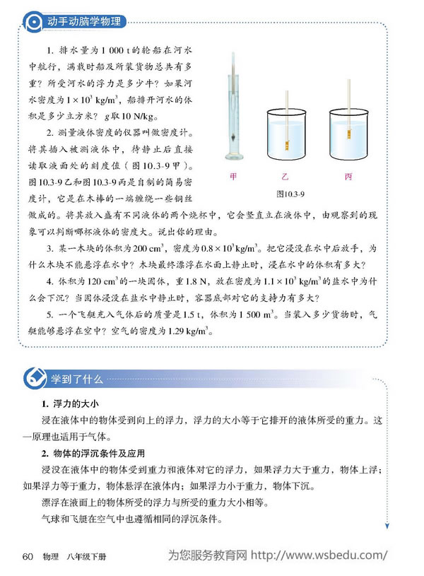 2012部编版八年级物理下册浮力的应用第2页