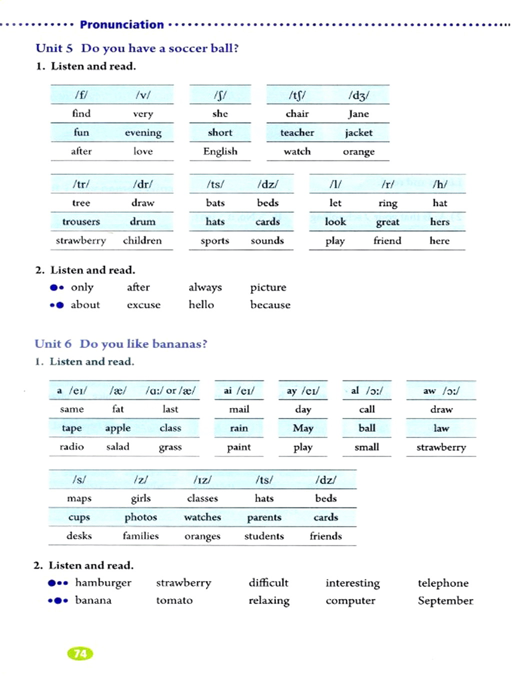 部编版七年级英语上册Phonetics第7页
