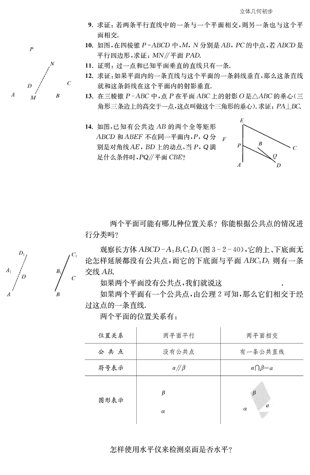 苏教版高中高一数学必修2点、线、面之间的位置关系第20页