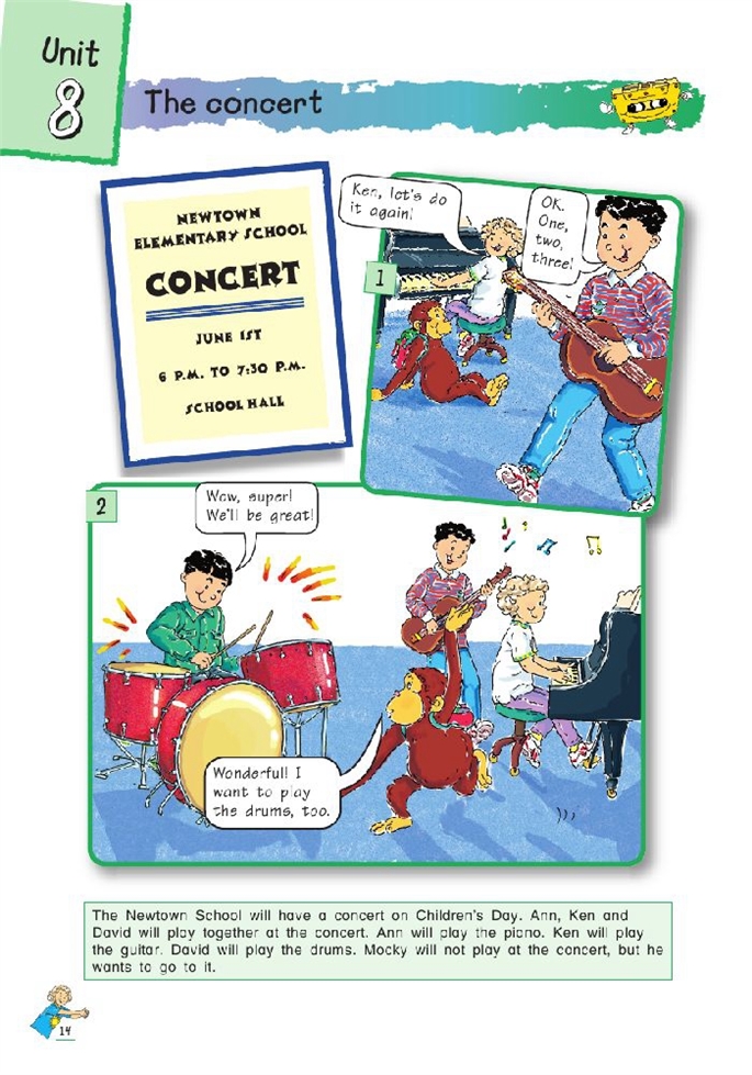 北师大版小学五年级英语下册The concert第0页