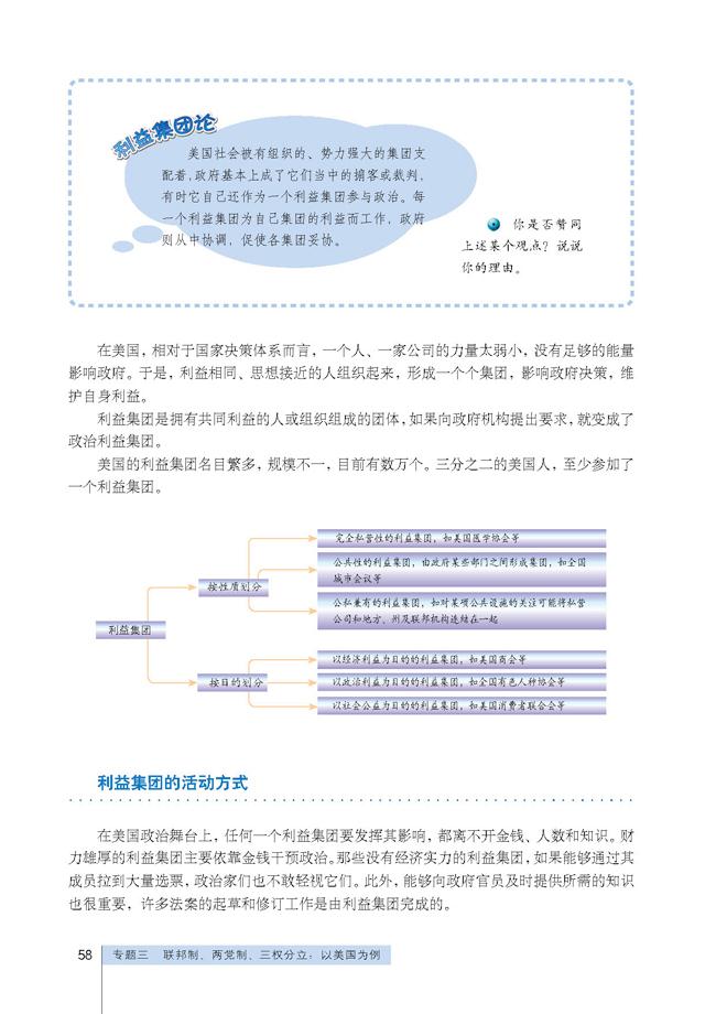 高三思想政治选修3(国家和国际组织常识)美国利益集团的活动方式第0页