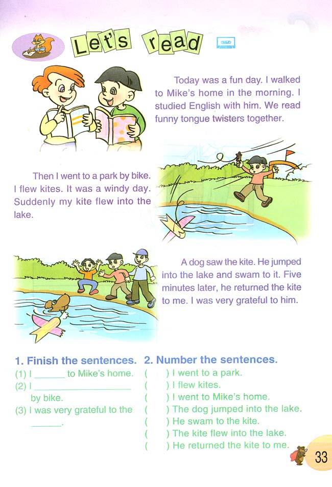 人教版小学六年级英语下册Unit 3 Las…第6页