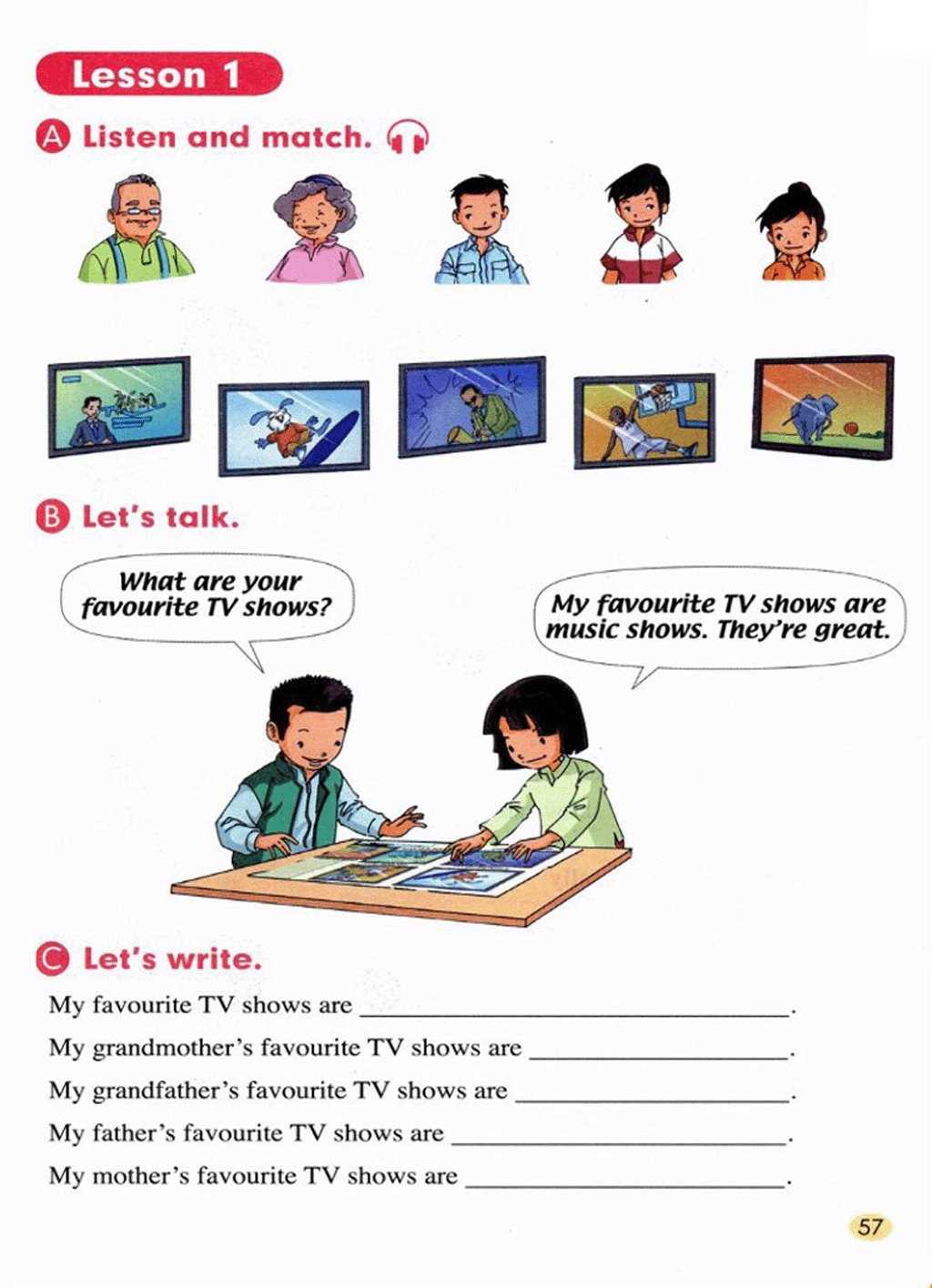 部编版五年级英语上册Lesson 1-3第0页