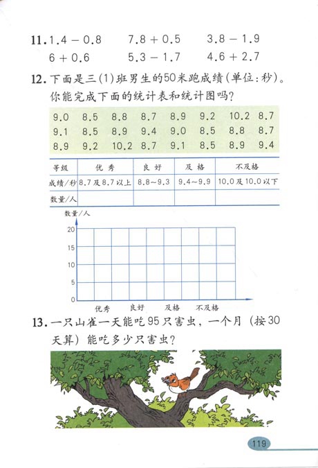 人教版小学三年级数学下册总复习第7页