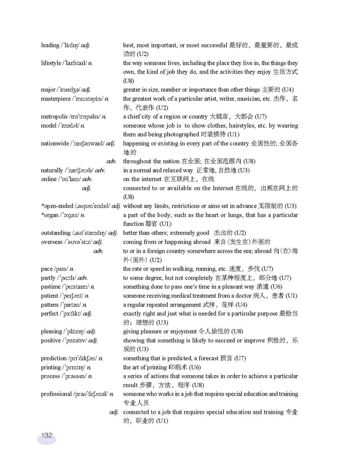 新世纪版高中高一英语上册Vocabulary (Ⅰ)第4页