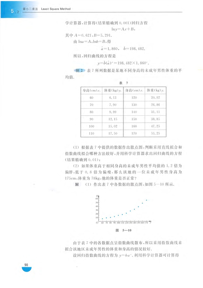 沪教版高中高三数学拓展2（理科）最小二乘法第4页