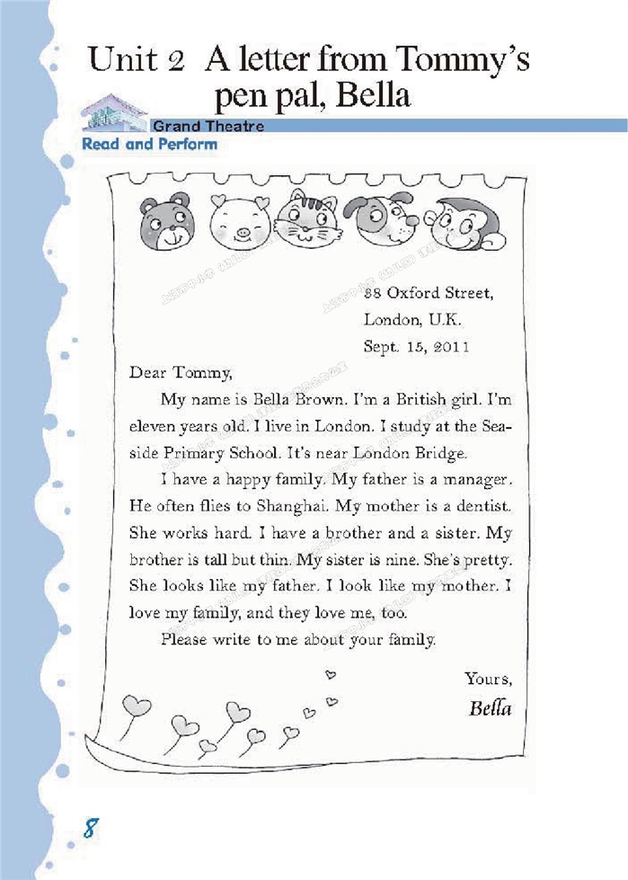 沪教版小学五年级英语上册（新世纪）a letter f…第0页
