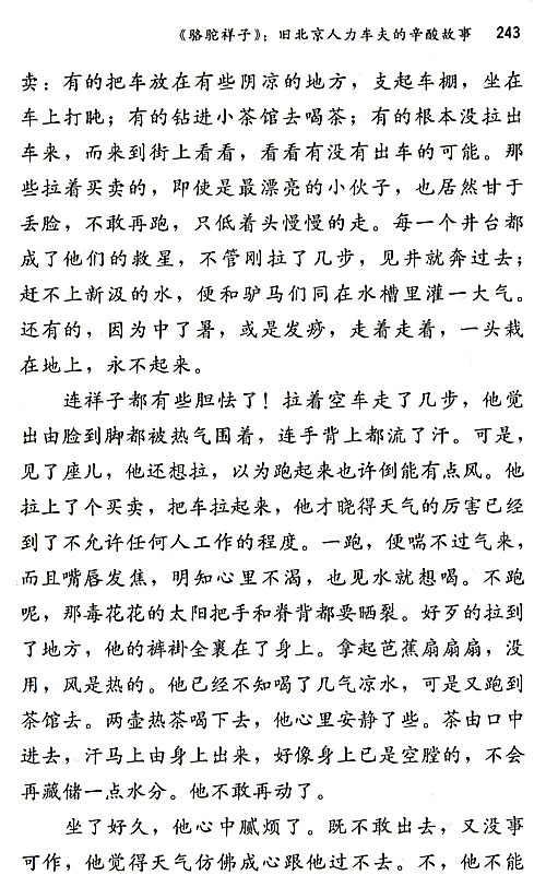 人教版八年级语文上册《骆驼祥子》：旧北京人力车夫的心酸故事第6页