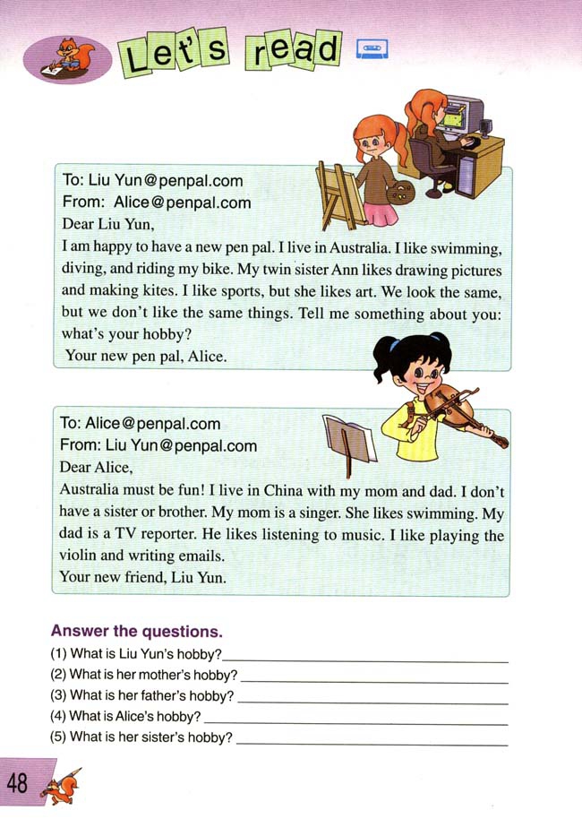 人教版小学六年级英语上册Unit 4  I …第3页