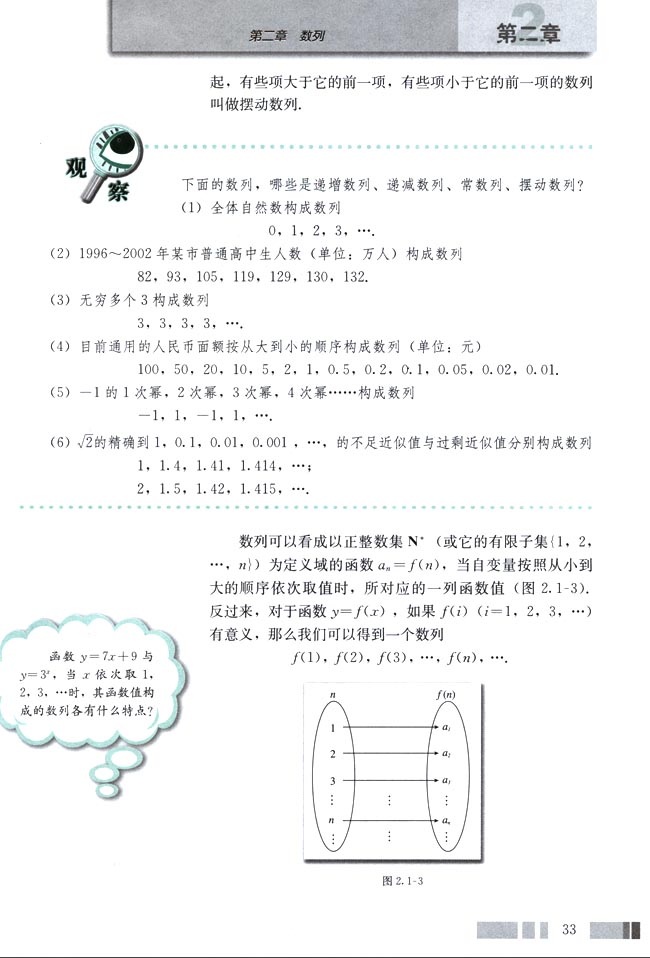 人教版高三数学必修五(2004A版)第二章 数列第2页