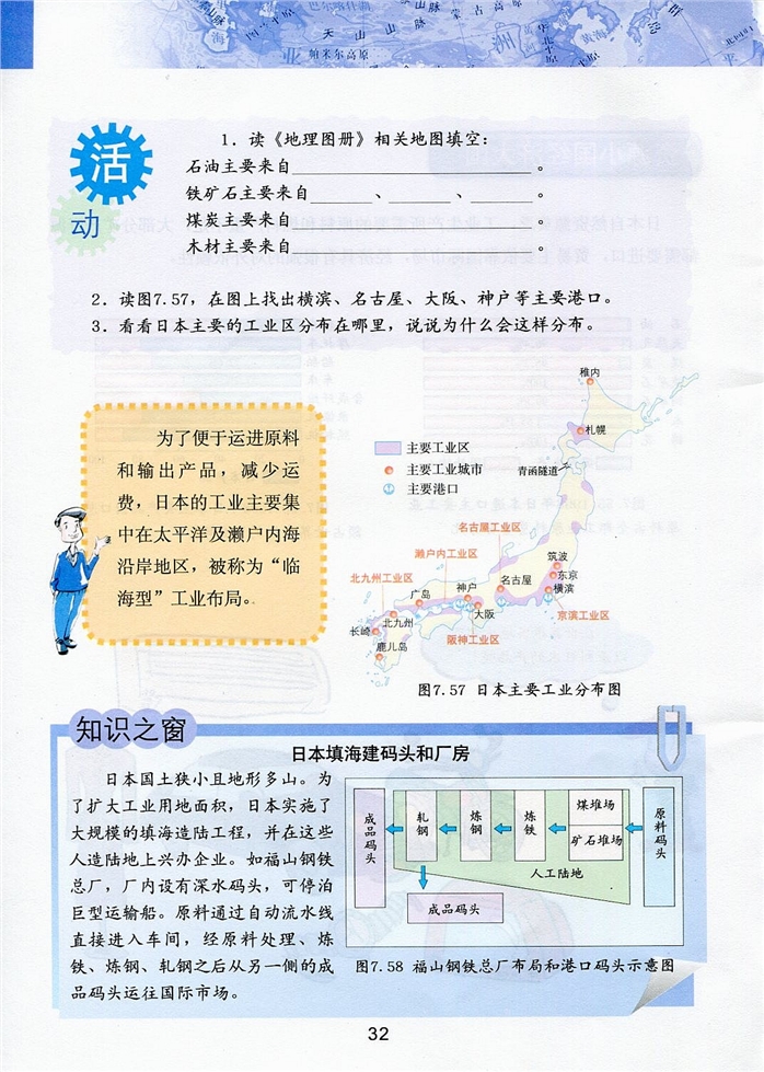 粤教版初中地理初一地理下册樱花之国-日本第4页