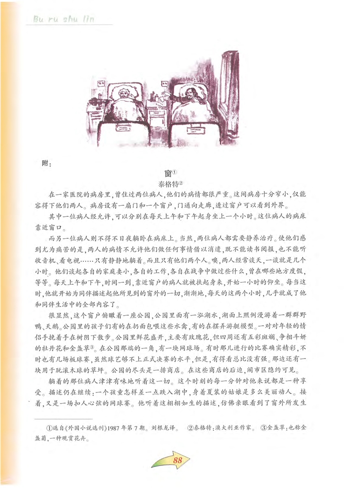 沪教版初中初三语文上册《窗》的艺术辩证法第3页