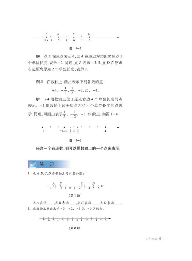 沪科版初中数学初一数学上册正数和负数第6页
