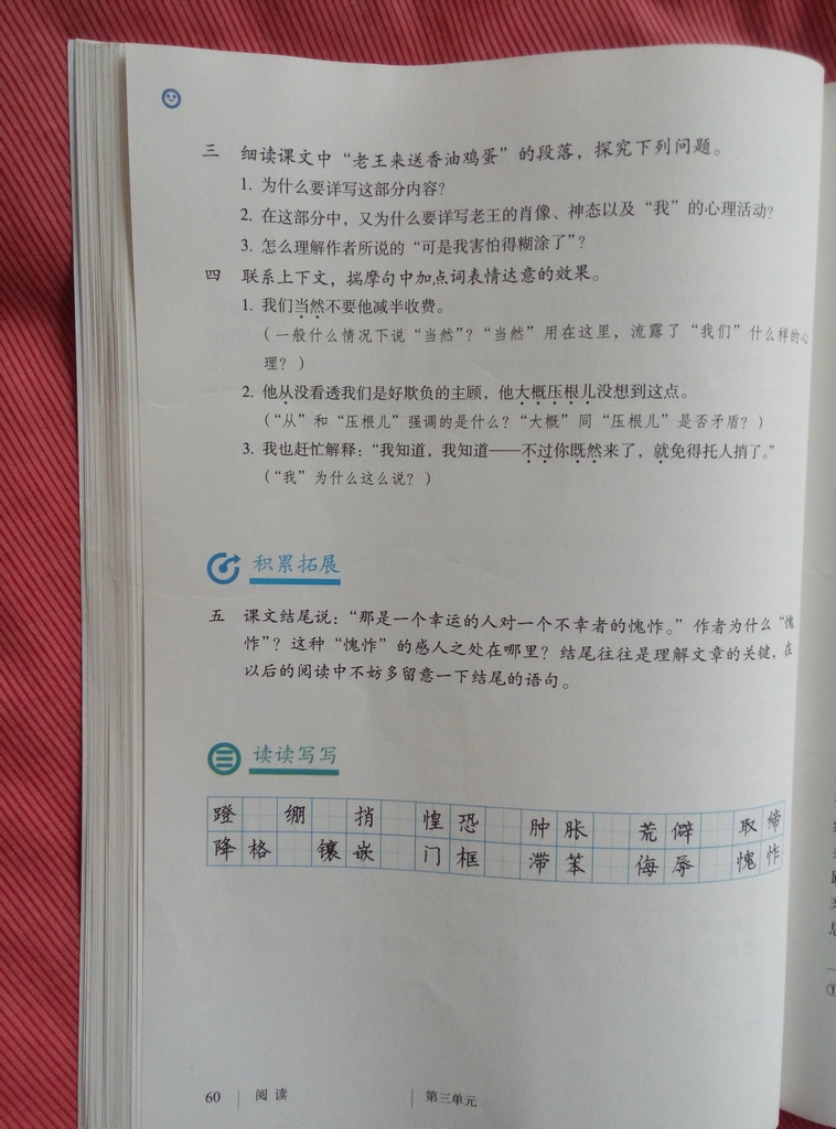 七年级(初一)语文下册教材(部编版2016)10 老王/杨绛第3页