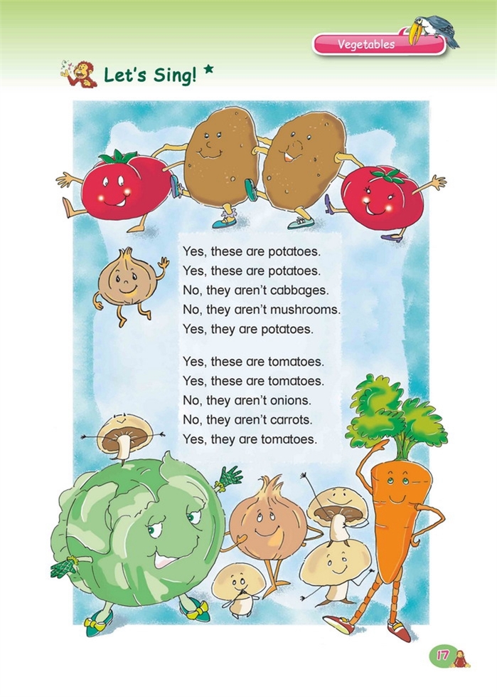 北师大版小学二年级英语下册Vegetables第4页
