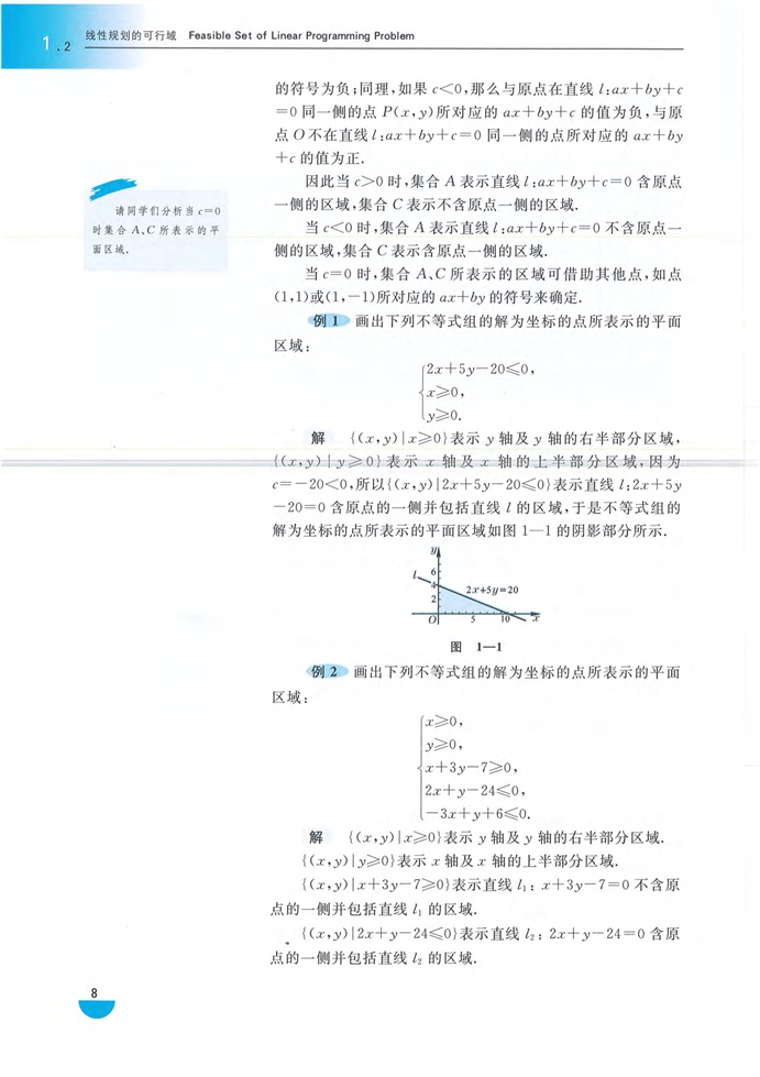 沪教版高中高三数学拓展2（文科、技艺）线性规划的可行域第1页