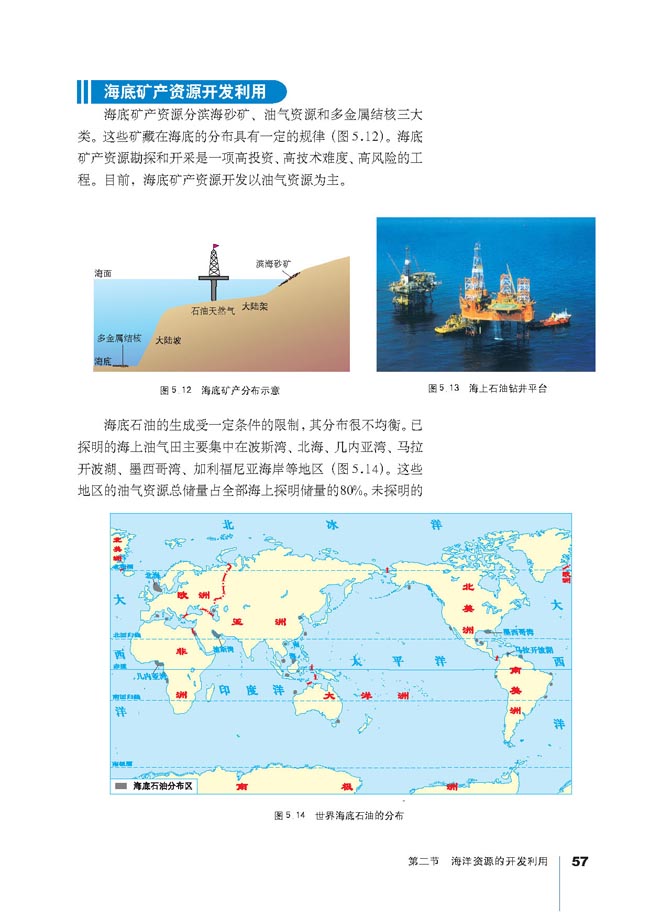 人教版高三地理选修2(海洋地理)海底矿产资源开发利用第0页