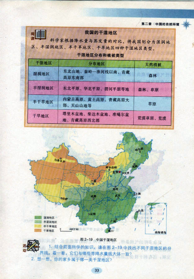 湘教版初中地理初二地理上册中国的气候第5页
