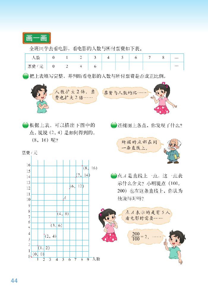 北师大版六年级数学下册四 正比例与反比例第5页