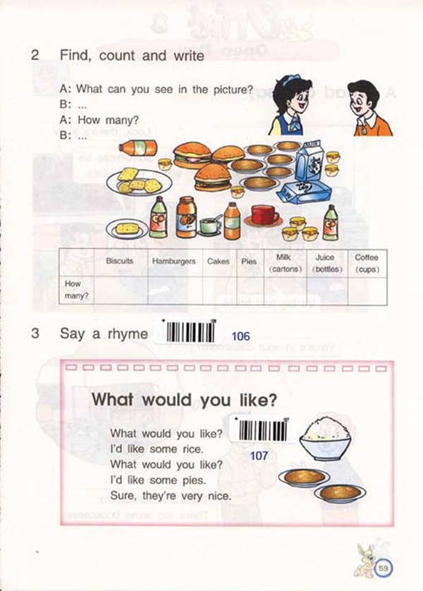 苏教版小学四年级英语下册At a snack bar第8页