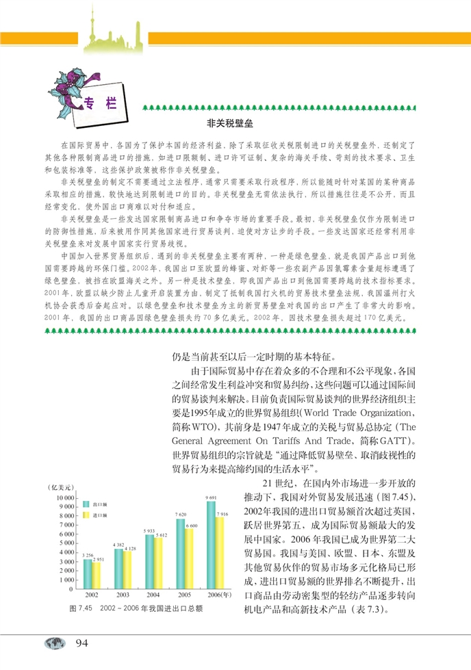 中图版高中高一地理第二册第三产业与经济发展第7页