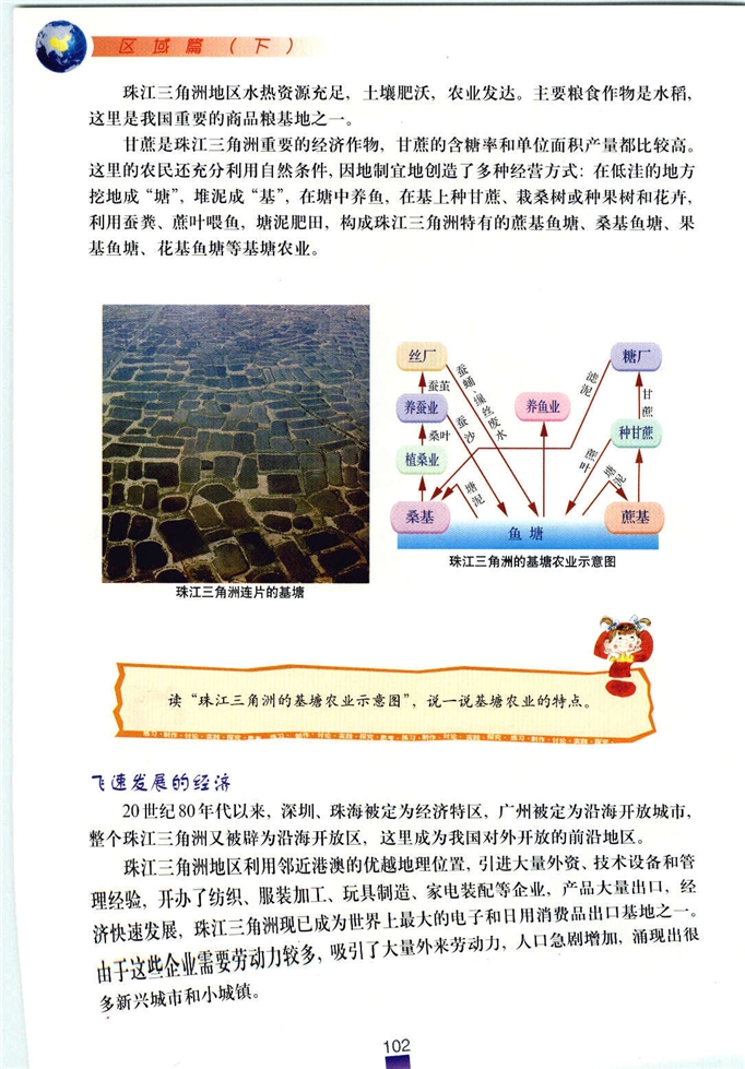 沪教版初中地理初一地理下册抓住特征 学习区域第28页