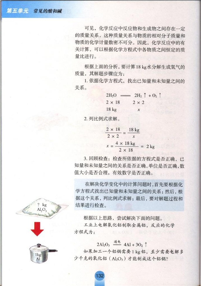鲁教版初中化学初三化学下册化学反应中的有关计算第1页