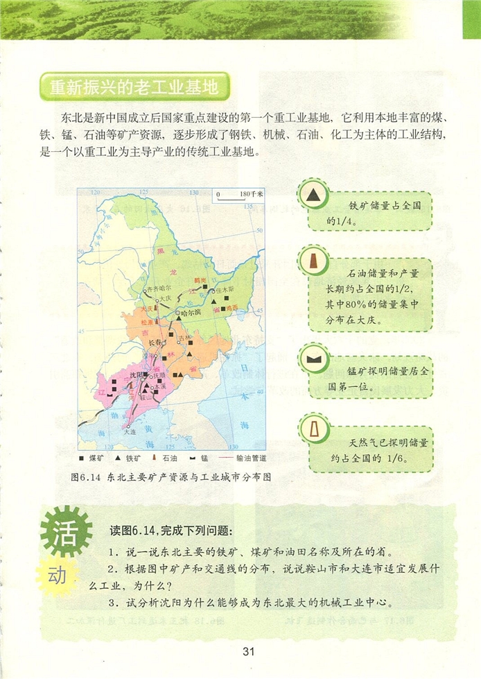粤教版初中地理初二地理下册环境独特的地理区域-东北第8页