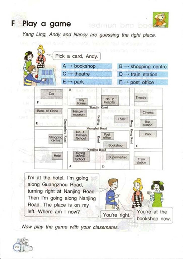 苏教版小学六年级英语下册Asking the way第7页