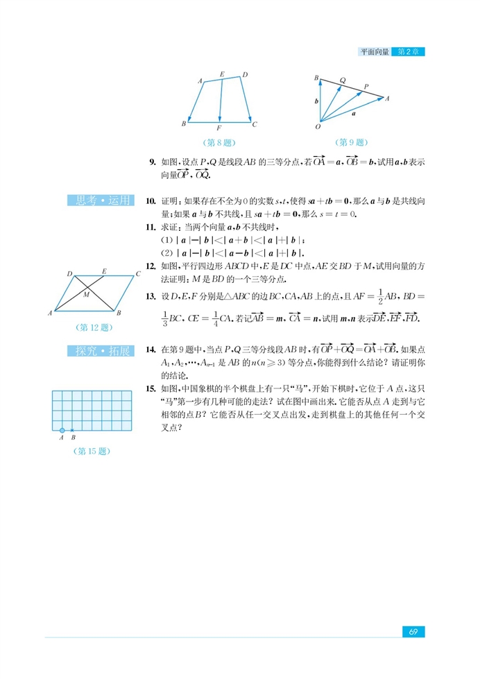 苏教版高中高二数学必修4向量的概念及表示第8页