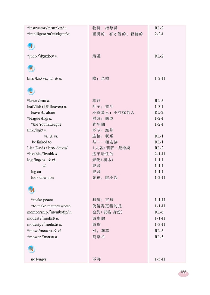 新世纪版初中英语初三英语下册Vocabulary第4页