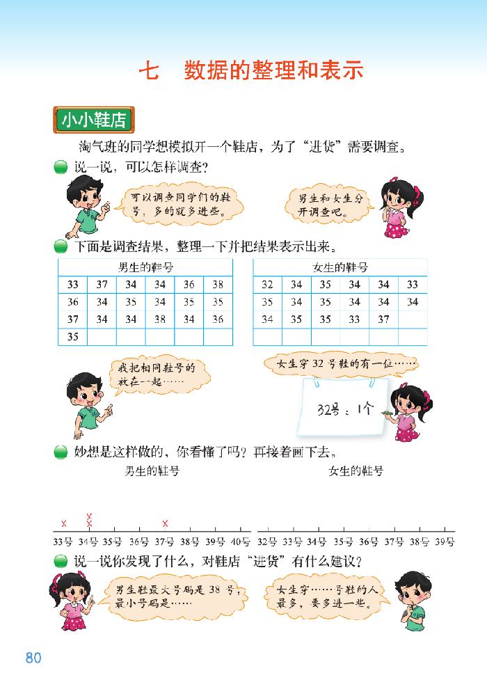 北师大版三年级数学下册七 数据的整理和表示第0页