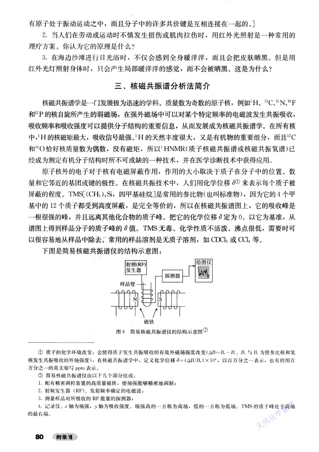 人教版高三化学选修6(实验化学)核磁共振谱分析法简介第0页