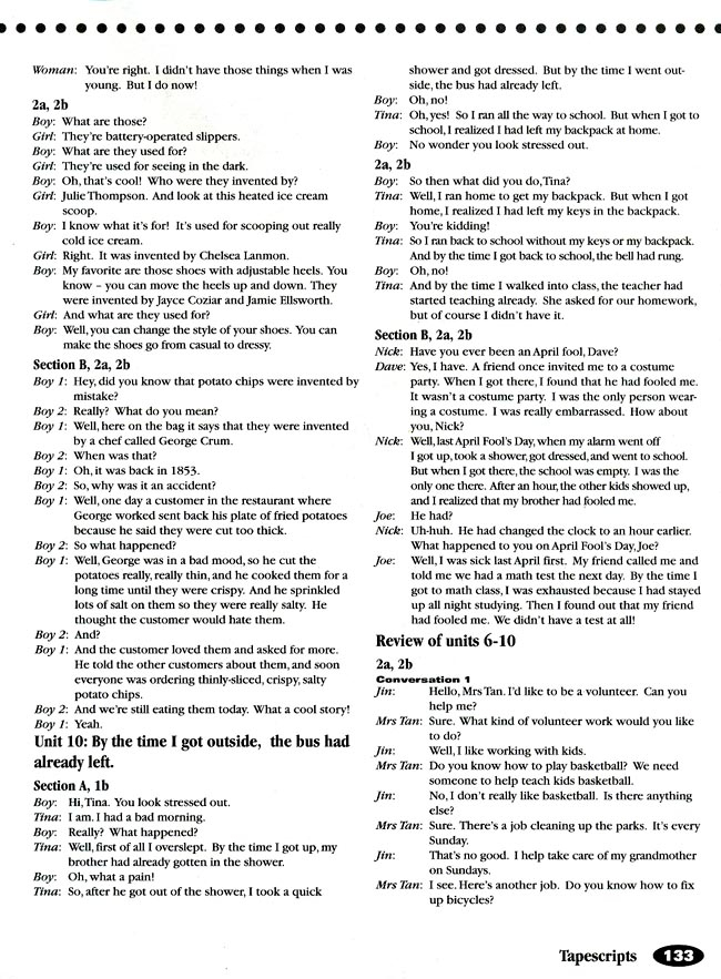 人教版初中英语初三英语全册Tapescripts第6页