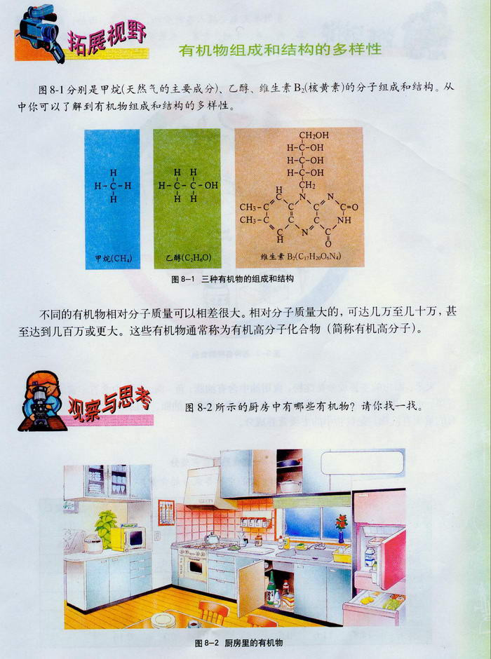 沪教版初中化学初三化学下册什么是有机化合物第1页