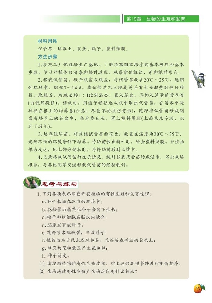 北师大版初中生物初二生物上册植物的生殖方式第7页