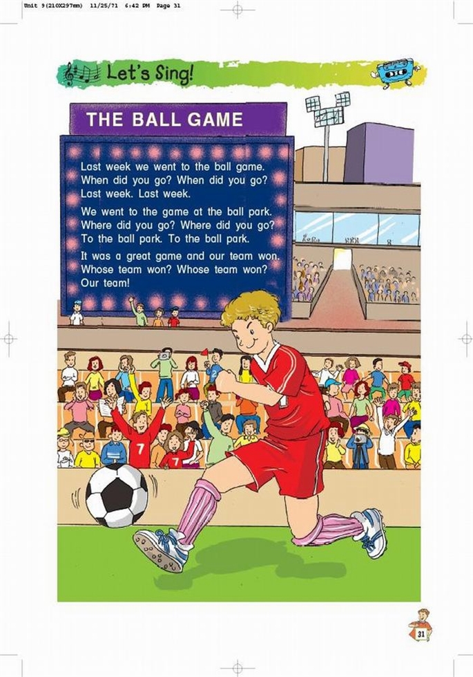 北师大版小学五年级英语下册A football…第6页