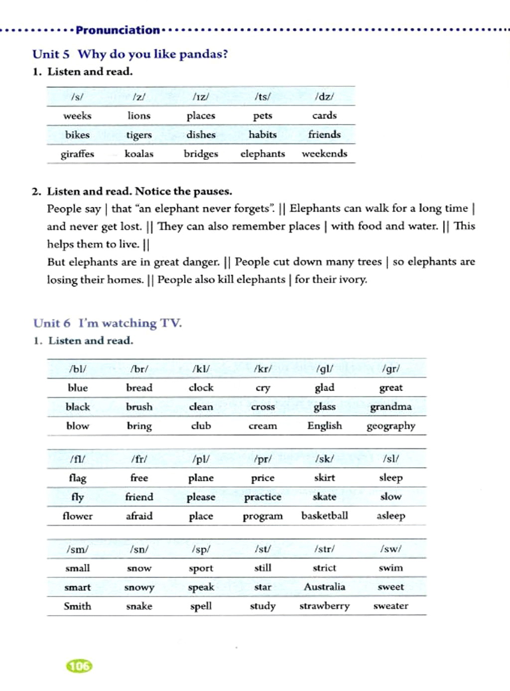 部编版七年级英语下册Pronunciation第9页
