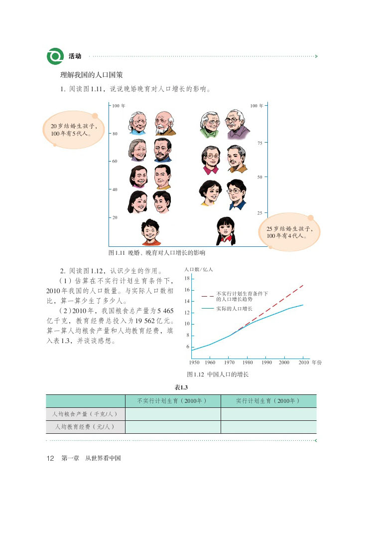 2013部编版八年级地理上册世界上人口最多的国家 中国第0页