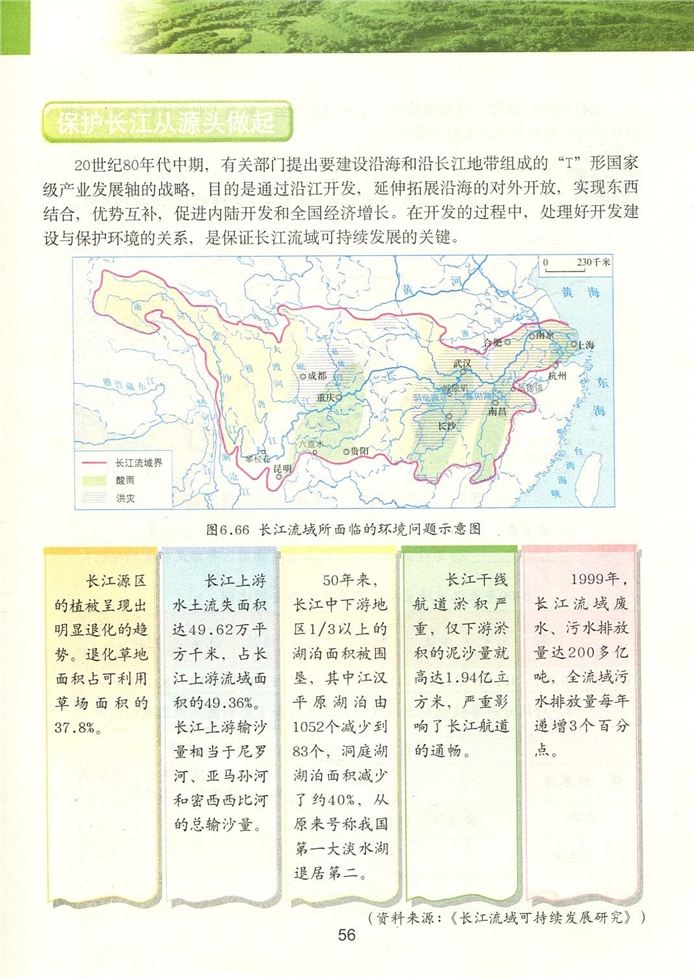 粤教版初中地理初二地理下册长江流域地区第11页